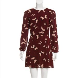 Reformation Butterfly Print Mini Dress Size: 2